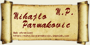 Mihajlo Parmaković vizit kartica